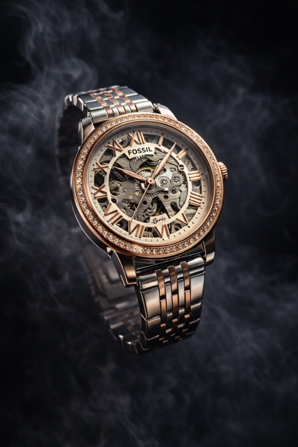 Fossil Women’s Automatic Skeleton Watch – Sleek Mechanical Collection