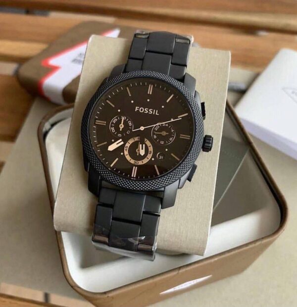 Fossil FS4682 Chronograph – Men’s All Black Watch